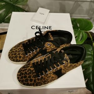 Celine leopard print sneakers Brand New shoes in box w dust bag! Size 37